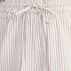 Romy Pull On Seersucker Culotte - Cocoa/Ecru Stripe