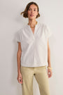 Romy Top - Cocoa/Ecru Stripe