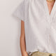 Romy Top - Cocoa/Ecru Stripe