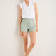 Ruby Scallop Short - Sage Green/Ivory Stripe