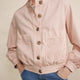 Hallie Collarless Jacket - Dusky Pink