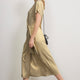 Tia Jersey Dress - Gold Metallic