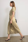 Tia Jersey Dress - Gold Metallic