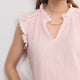 Marlow Top - Blush Pink/White Stripe