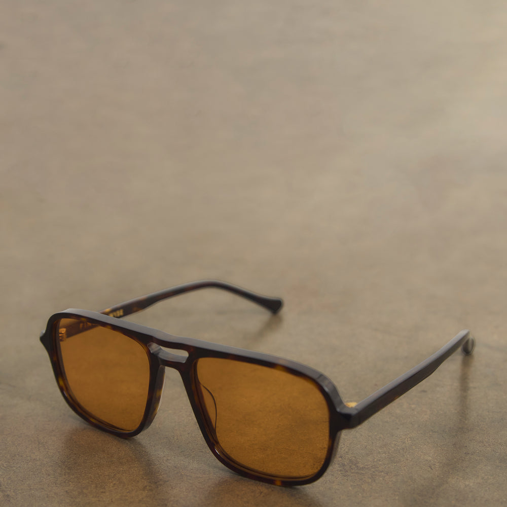 WYSE x FINLAY Ledbury Sunglasses - Dark Havana