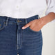 Saffie Straight Leg Jean - Mid Wash