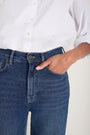 Saffie Straight Leg Jean - Mid Wash