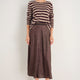 Sathony Metallic Skirt - Cocoa