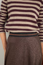 Sathony Metallic Skirt - Cocoa