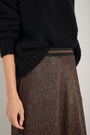 Sathony Metallic Skirt - Cocoa