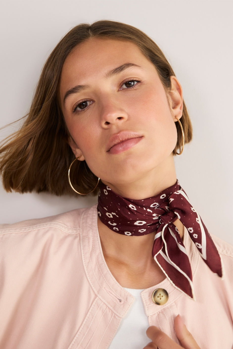 Serena Silk Scarf - Floral Confetti