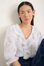 Sierra Blouse - Ivory Embroidered
