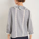 Sierra Blouse - Midnight/Ivory Check