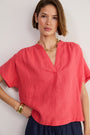 Thandie Linen Top - Watermelon