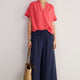 Thandie Linen Top - Watermelon