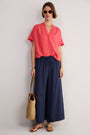 Thandie Linen Top - Watermelon