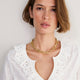 Lucie Broderie Top - White