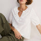 Lucie Broderie Top - White