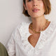 Lucie Broderie Top - White