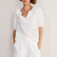 Lucie Broderie Top - White