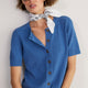 Luna Linen Cotton Cardigan - Coastal Blue