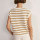 Fleurine Linen Cotton Tank - Tan/Ivory Stripe
