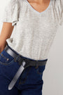 Wrap Leather Belt - Black